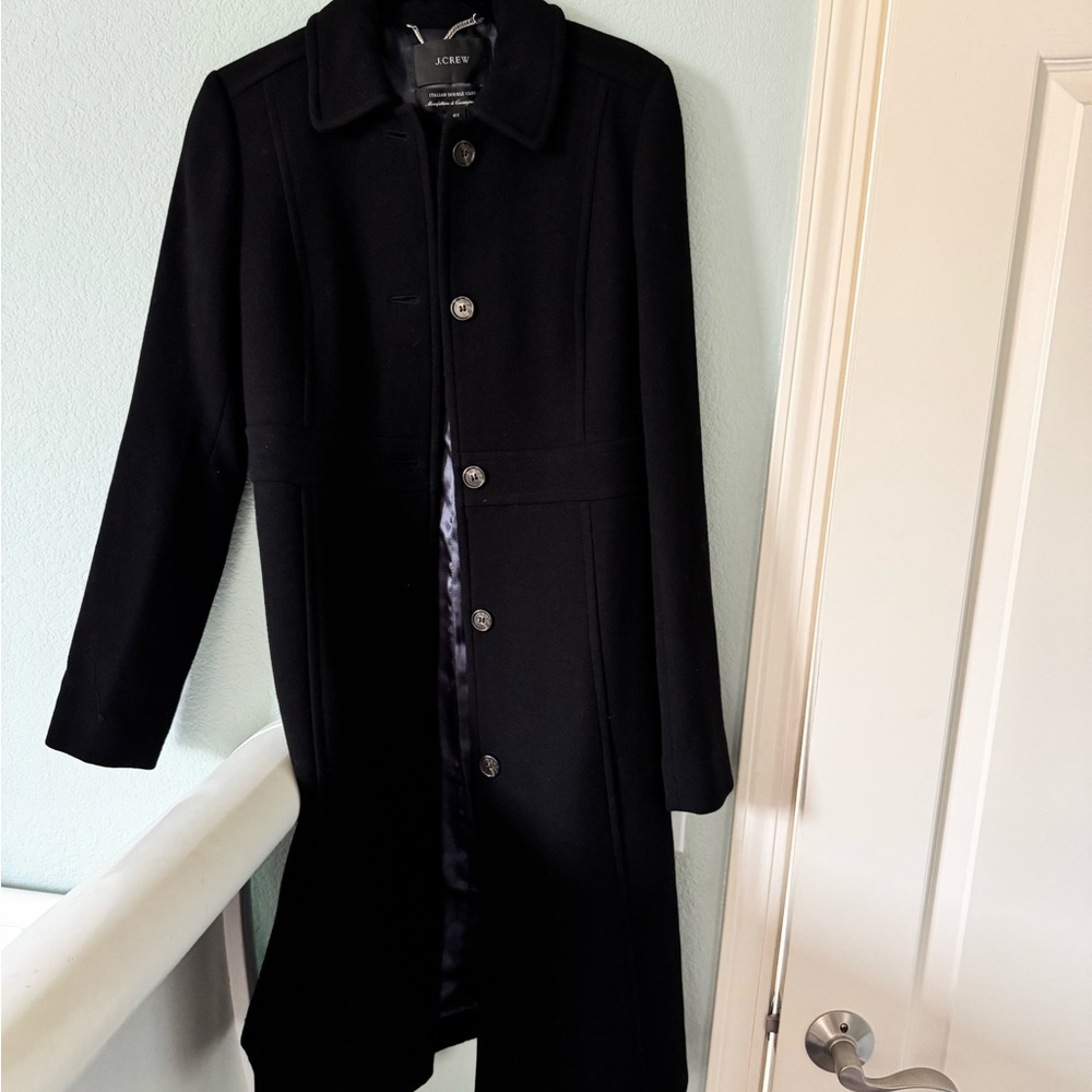 J. Crew Black Pea Coat